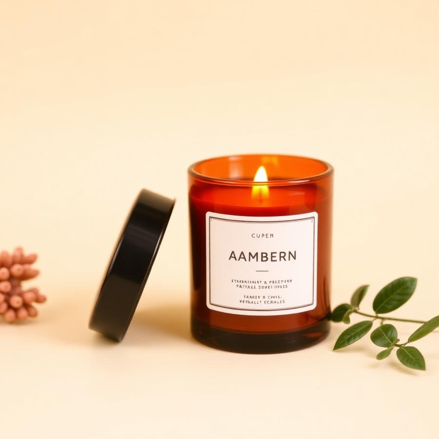 Amber Noir Jar Candle